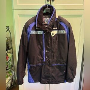 Men's Black and Blue Ski Jacket